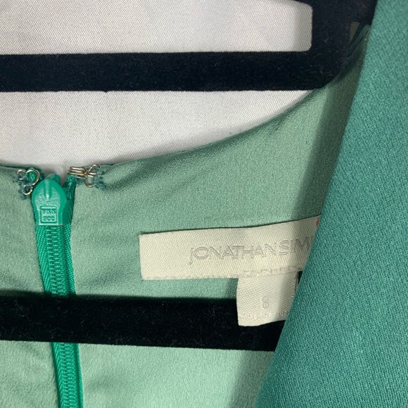 Jonathan Simkhai Ruched V-Neck Button Dress 8 - Picture 8 of 12